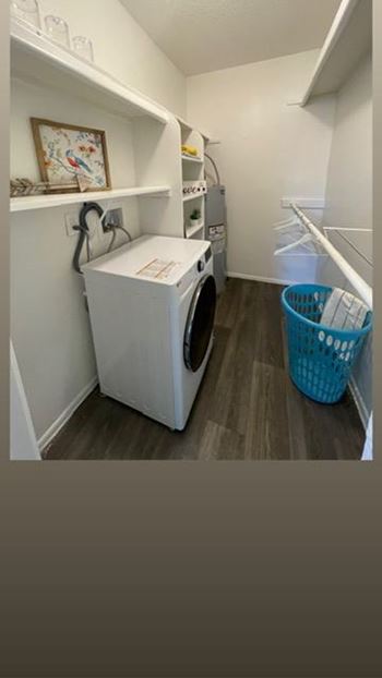 Combo washer and dryer (in selected units)